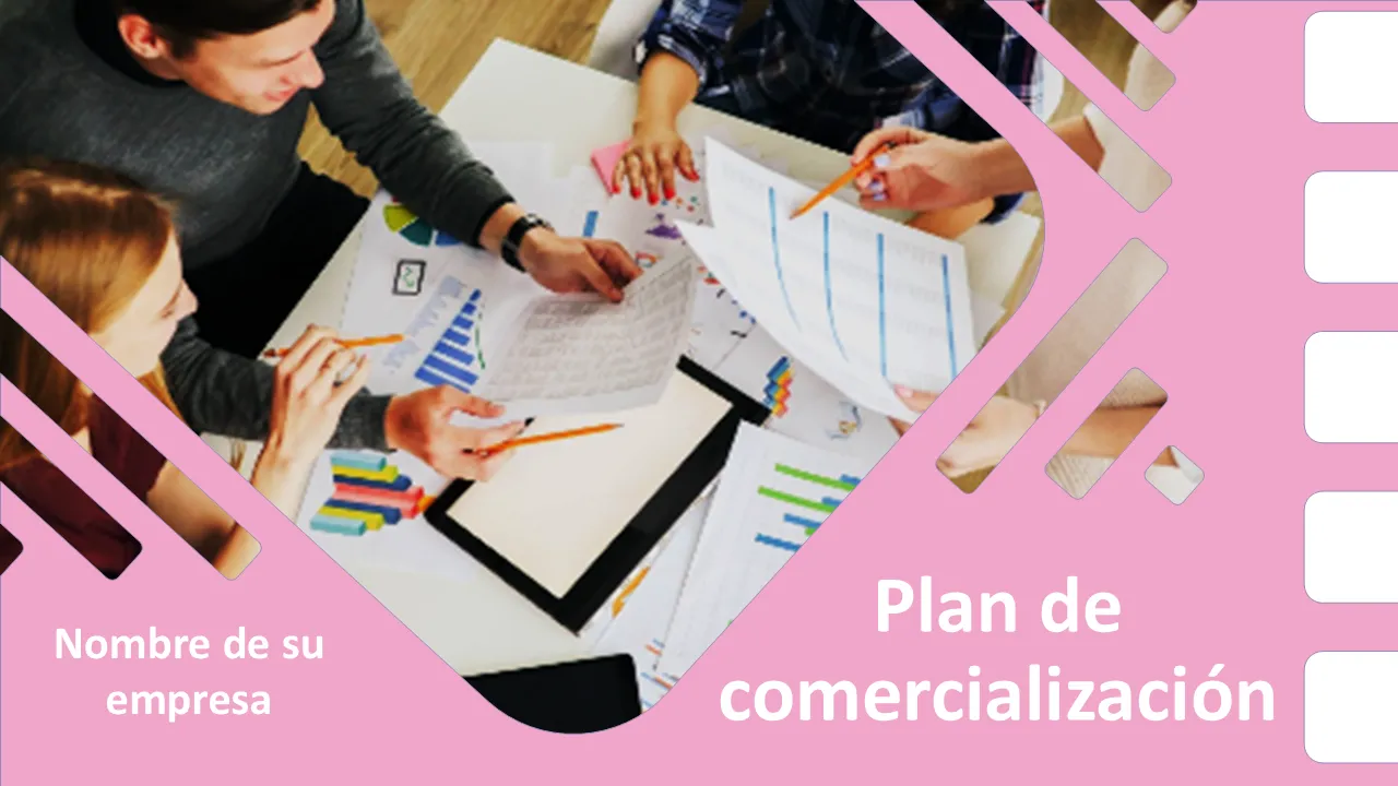 Diapositivas de presentación de PowerPoint del plan de marketing