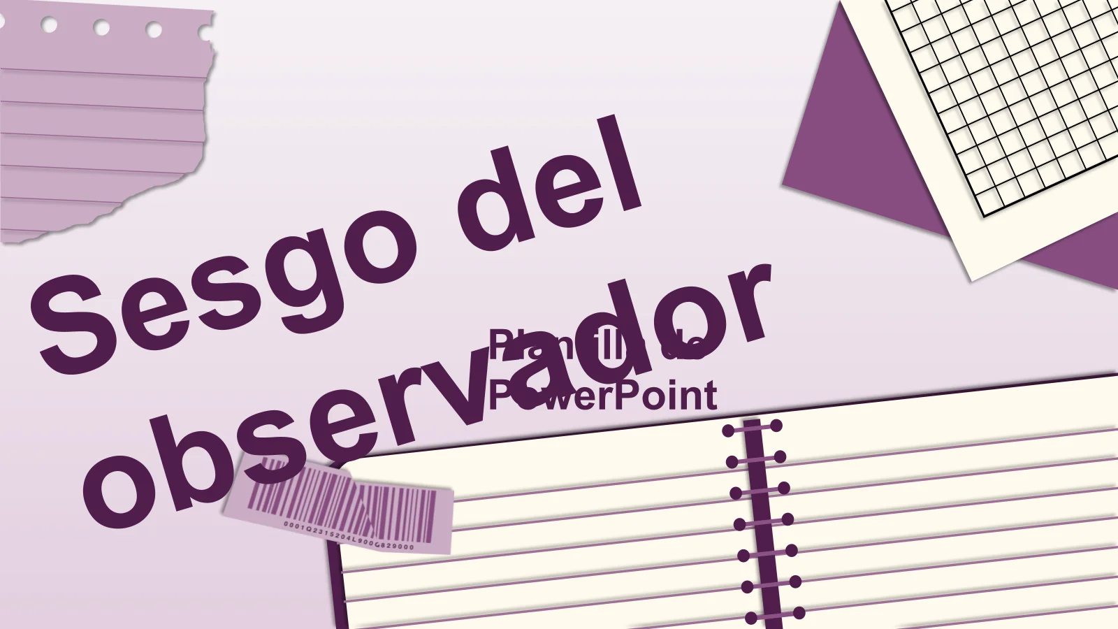 Plantilla de PowerPoint con sesgo de observador para presentaciones efectivas