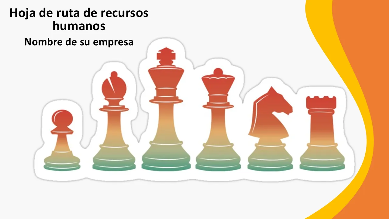 Plantilla de PowerPoint - hoja de ruta de recursos humanos
