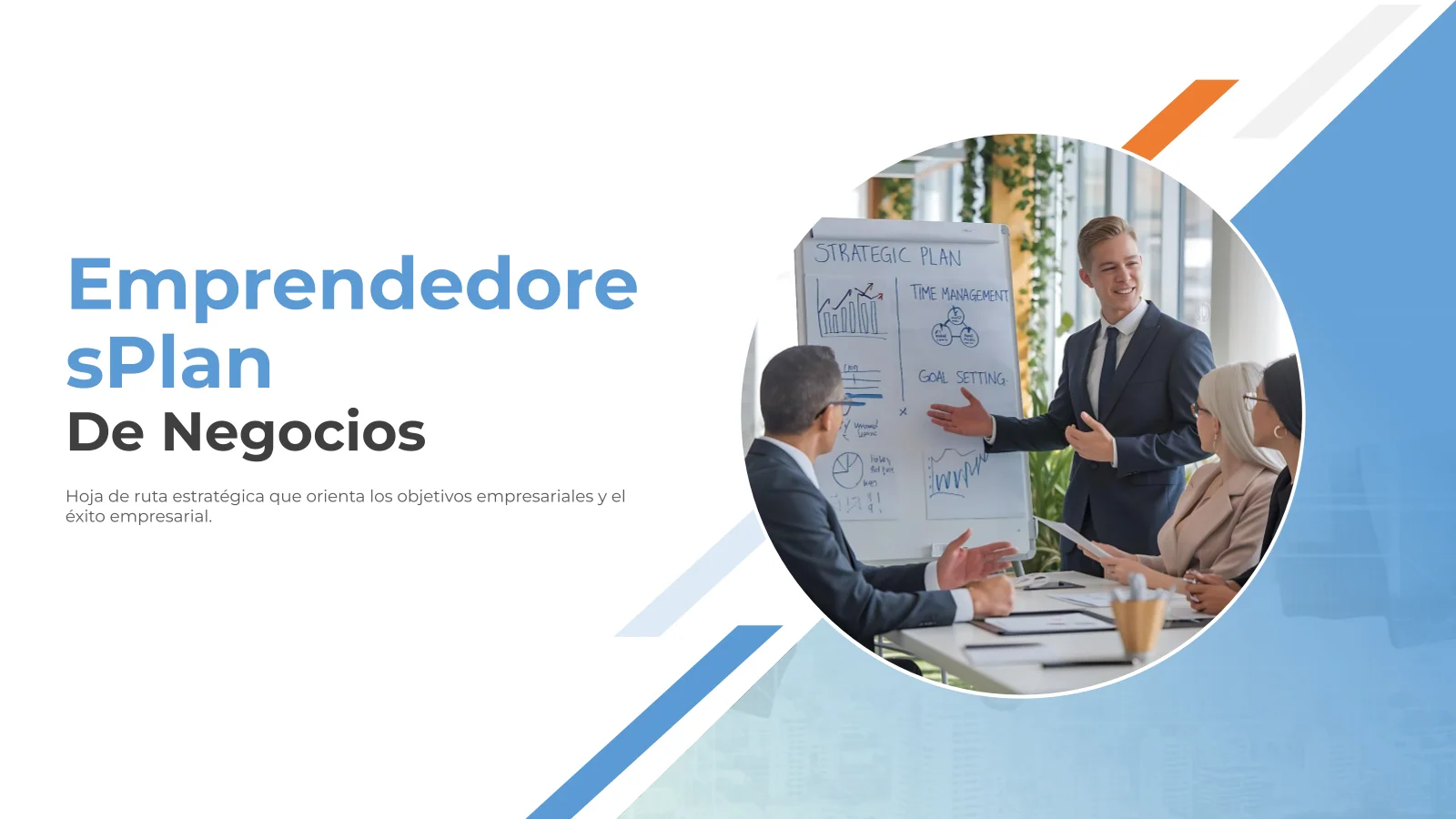 Plantilla de PowerPoint y diapositivas de Google del plan de negocios para emprendedores