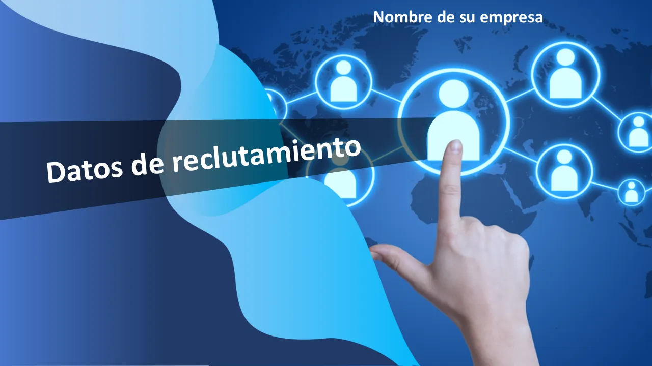 Plantillas de PowerPoint de datos de reclutamiento