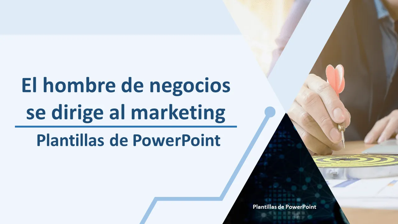 Plantillas de PowerPoint para marketing de objetivos de empresario