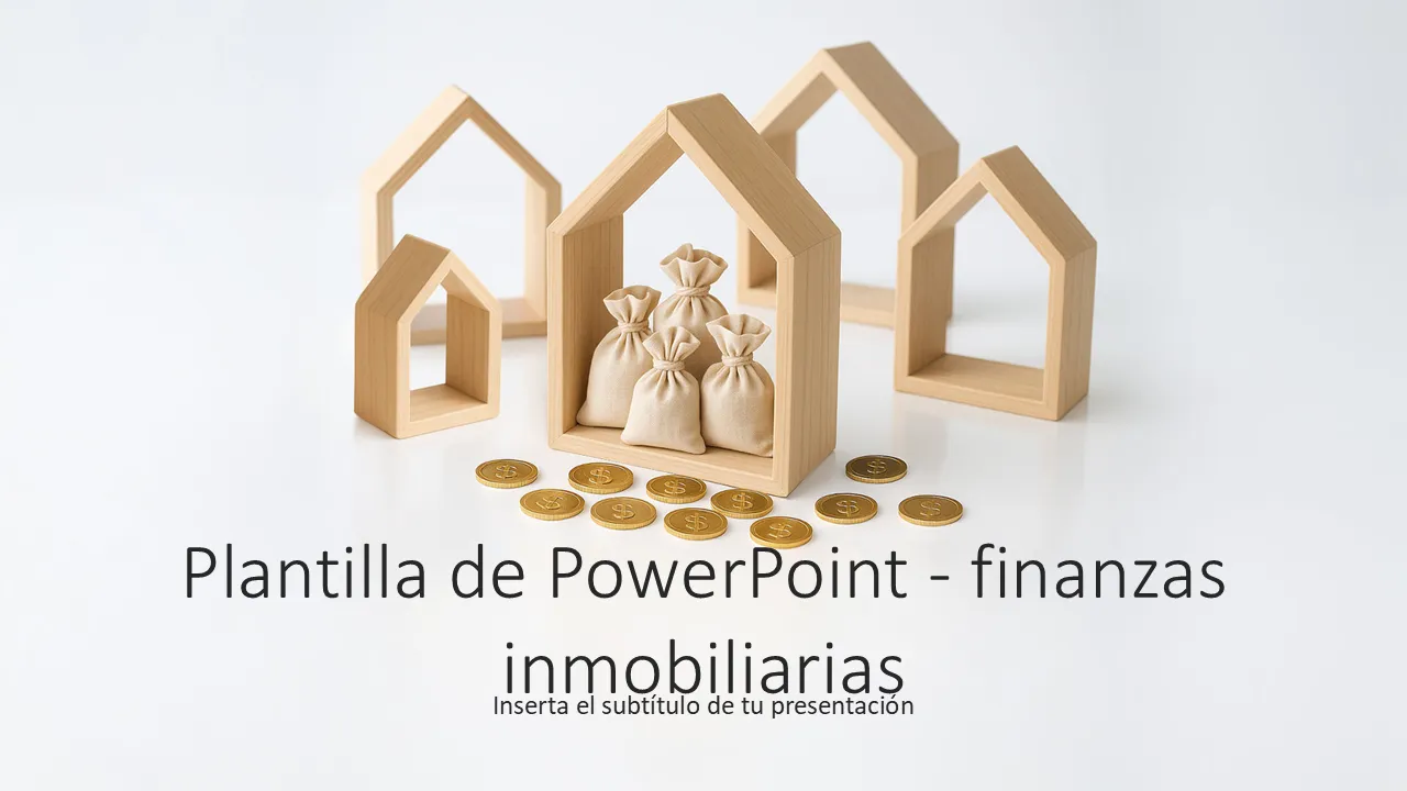 Plantillas de PowerPoint sobre finanzas inmobiliarias